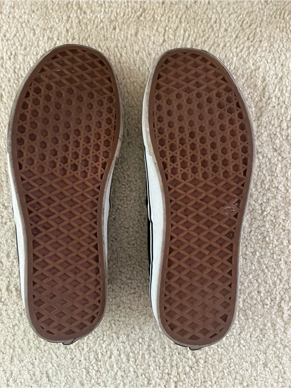 Vans Mens Black and Gray Checkerboard Slip-On Sneakers